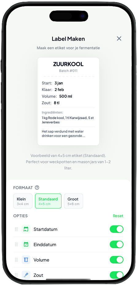 Fermenteer Mij - Labels